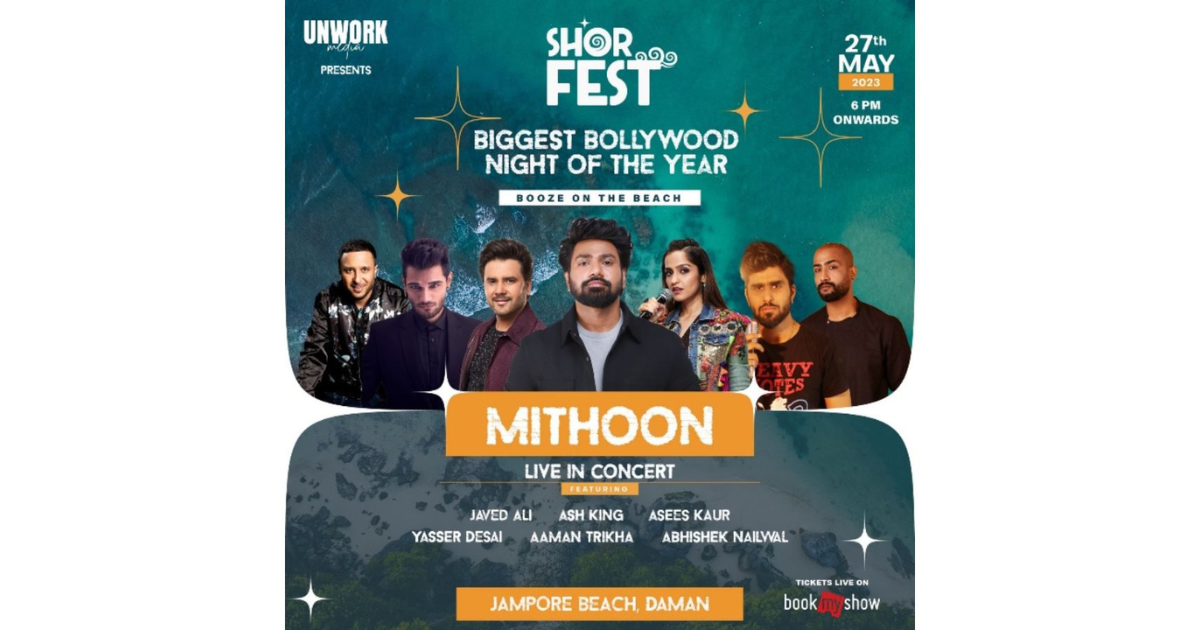 Shor Fest: The Biggest Bollywood Night Beach Fest is coming to Daman on May 27, 2023